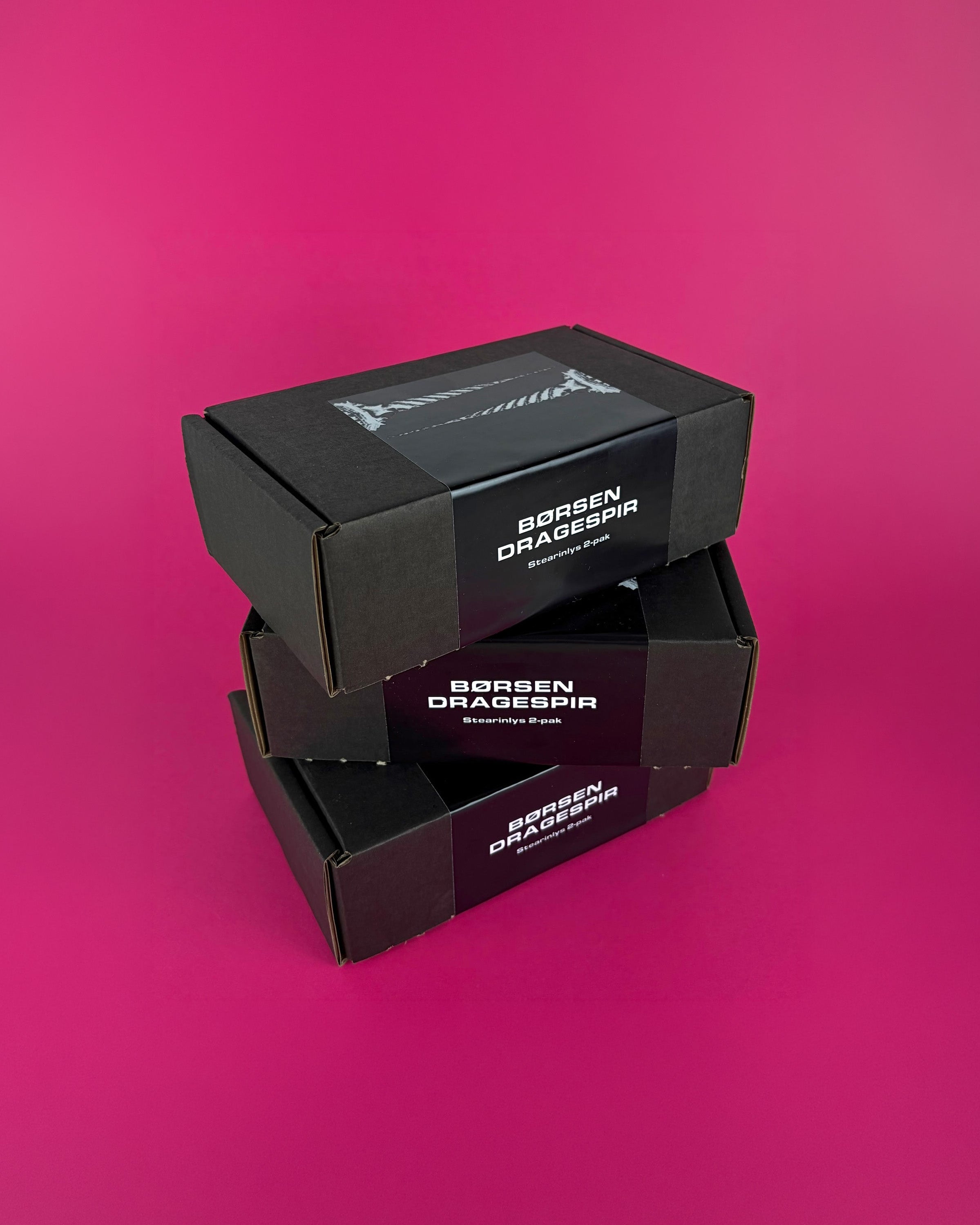 Børsen dragespir stearinlys 2-pak